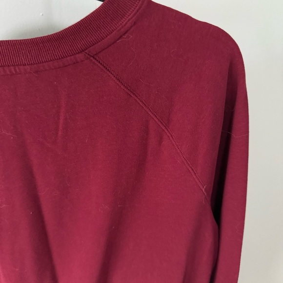 Eddie Bauer Womens Sweater Red Knit Long Sleeve Scoop Neck Pullover Size L - Picture 6 of 7